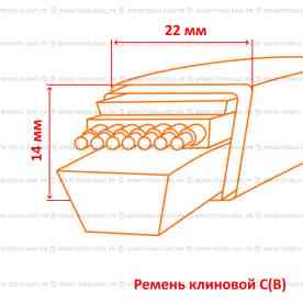 Ремень клиновой C(В)