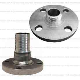 Фланец с хвостовиком "ёрш" и "резьба" (ДУ-20 (25 мм) DN20 ёрш с фланцем сталь)